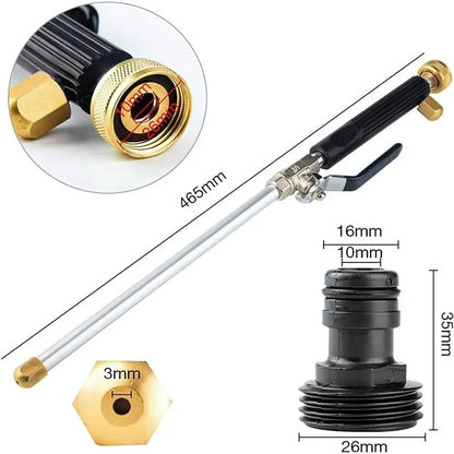 Powerful High-Pressure Sprayer for Garden Hose for Thorough Outdoor Cleaning