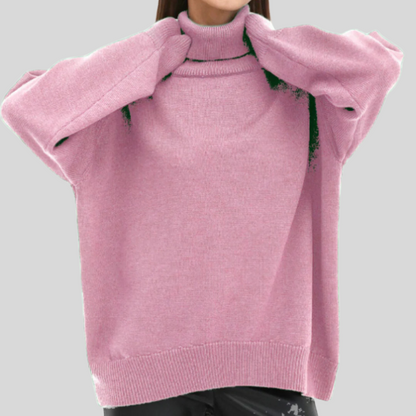 Modern roll neck jumpers for women