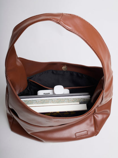 Minimalist Vegan Empty Hobo Shoulder Bag
