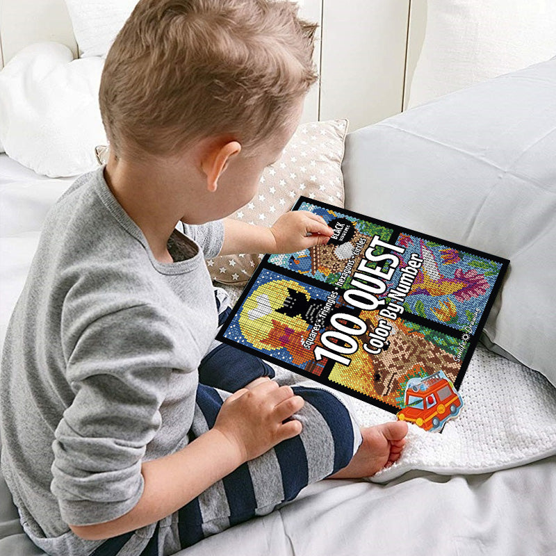Colourful Creative Number Colouring Book - For Relaxation and Fun