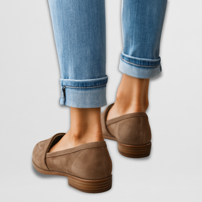 Mocasines con estilo para mujer, con estampado de leopardo y suela cómoda