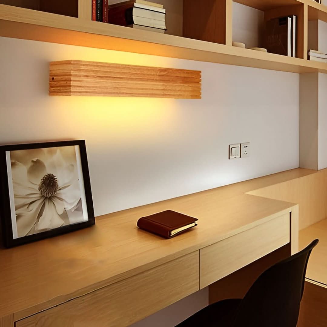 GlowWood - Rechteckige wasserdichte LED-Leuchte