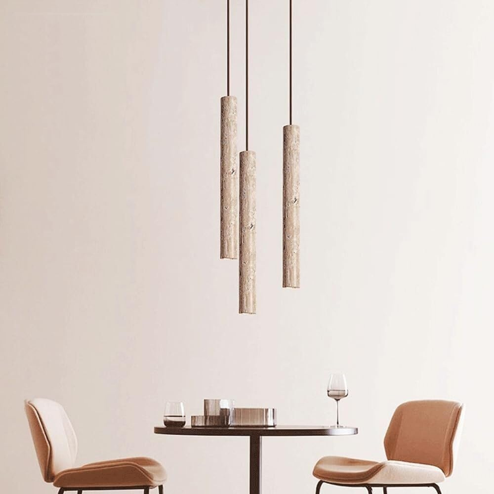 Lámpara colgante de travertino - Lujo y elegancia