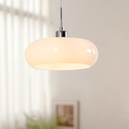 Stijlvolle glazen hanglamp met uniek ontwerp