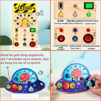 LED Light & Sensory Activity Board for Children (2–6 years)