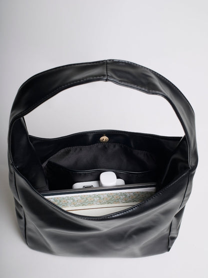 Minimalist Vegan Empty Hobo Shoulder Bag