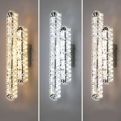 Lumina - dvojitý LED pás s krystaly
