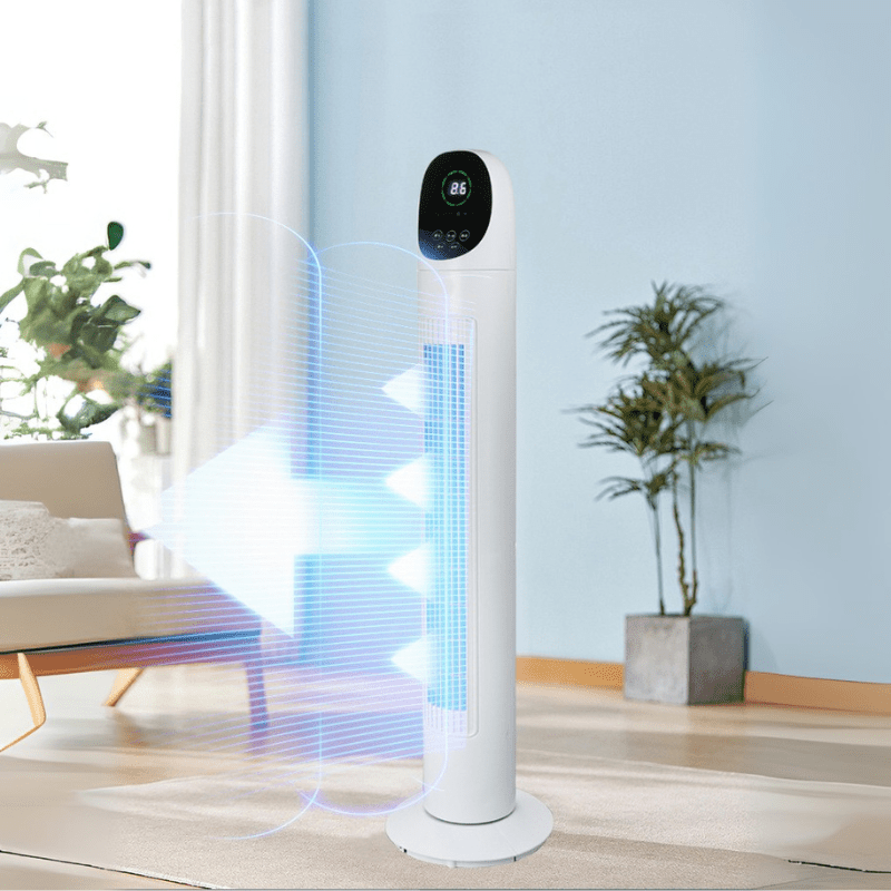 Sleek Tower Fan 42" Oscillating Silent