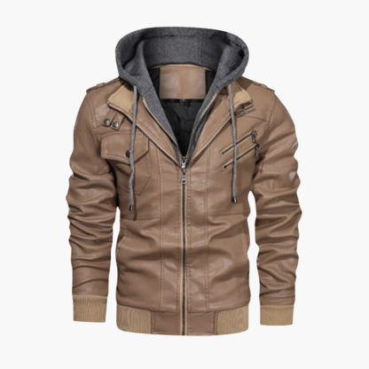 Men's Hoodie Jacket with Multiple Pockets