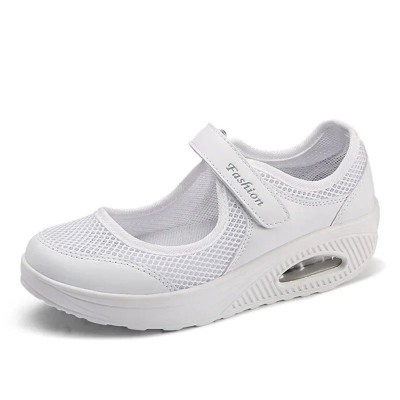 Lightweight Women's Sneakers with Wedge Heel