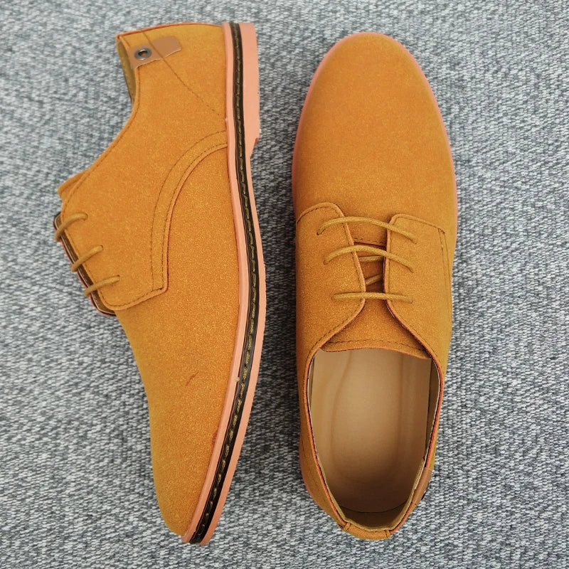Suede Leather Oxford Men's Shoes