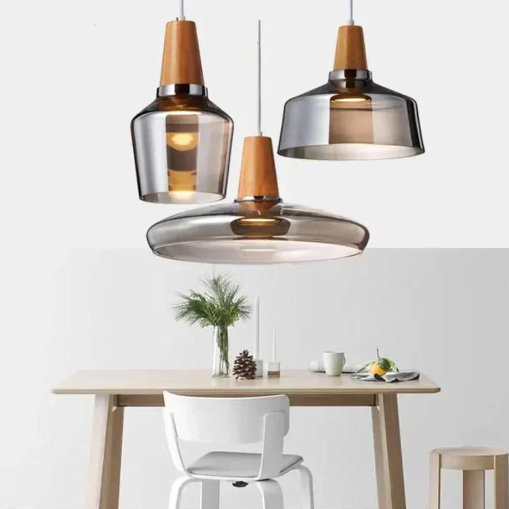 Nordic Glass Chandelier – Modern & Elegant
