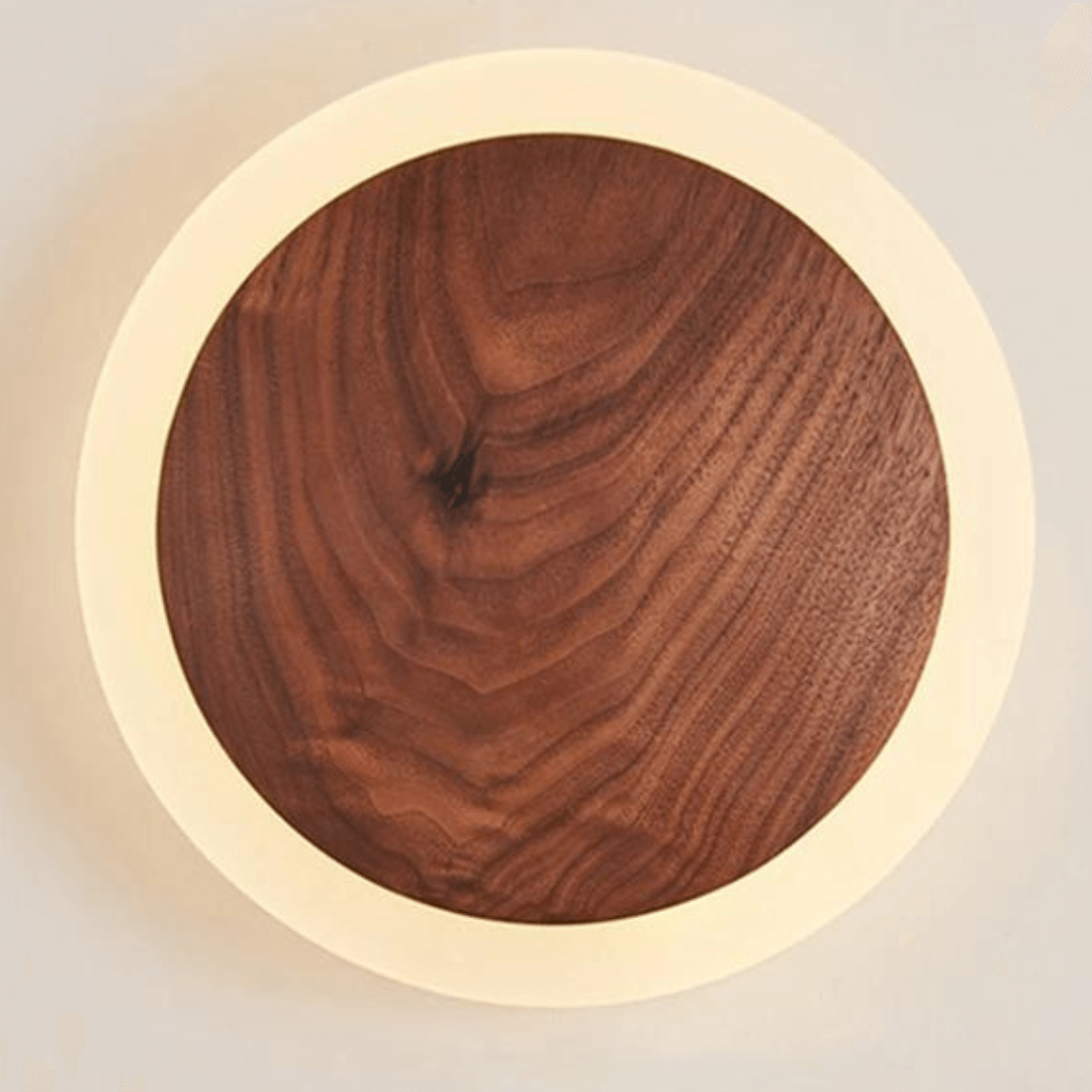 Nordic Walnut LED Wall Lamp