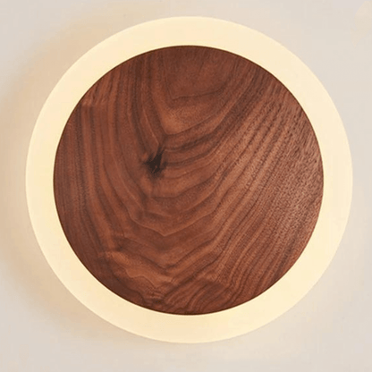 Nordic Walnut LED Wall Lamp