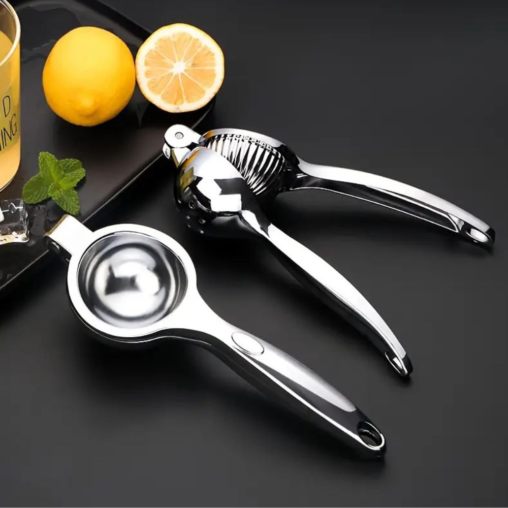 Stainless Steel Citrus Press with Ergonomic Handle