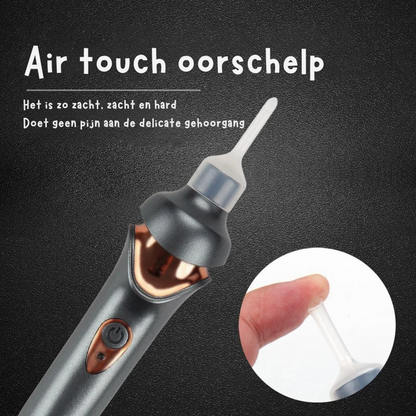 Pulitore per orecchie ricaricabile elettrico con accessori morbidi