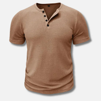 Camiseta de hombre con cierre de botones