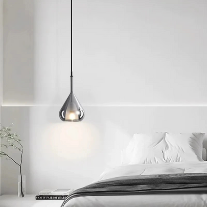 Suspension en verre Larmes de lumière