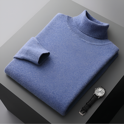 High-Quality Cashmere Roll Neck Jumper for Men