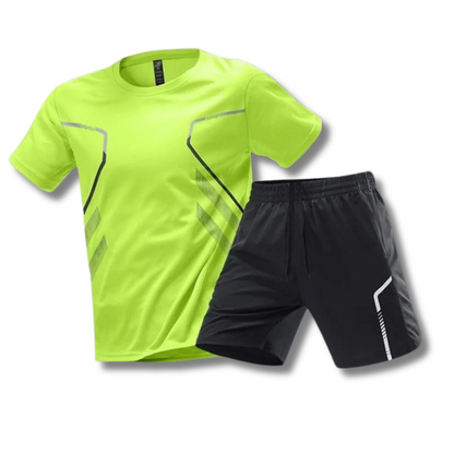 Conjunto de roupa desportiva para homem – calções e t-shirt