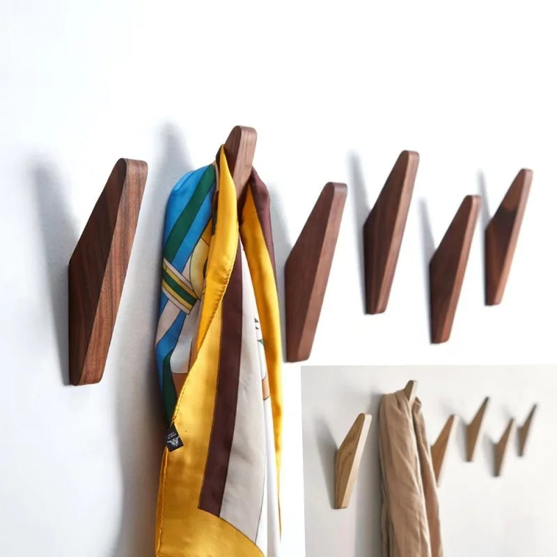 Perchero de madera de pared