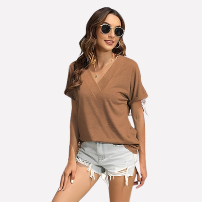 Women's V-Neck Short Sleeve T-Shirt