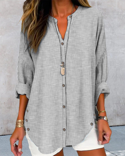 Valerie – Trendy Top with Striped Print and Stylish Fit