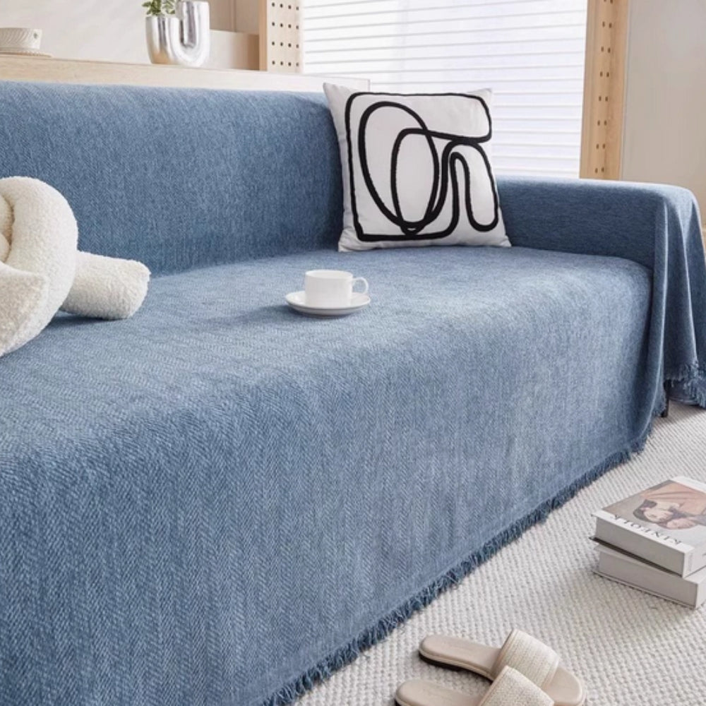 Waterproof Sofa Cover with Modern Chenille Design