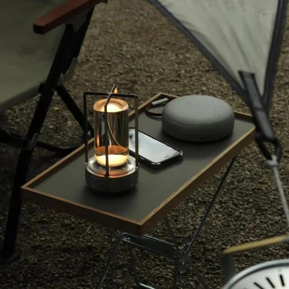 Lampada da tavolo wireless in cristallo con controllo touch
