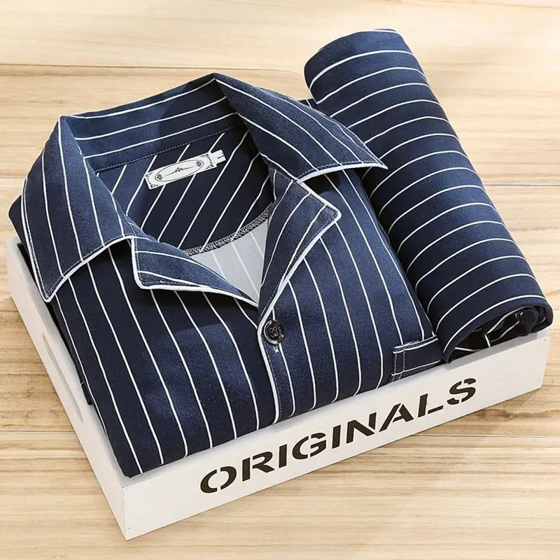 Pyjama set with shirt and button closure - Rex