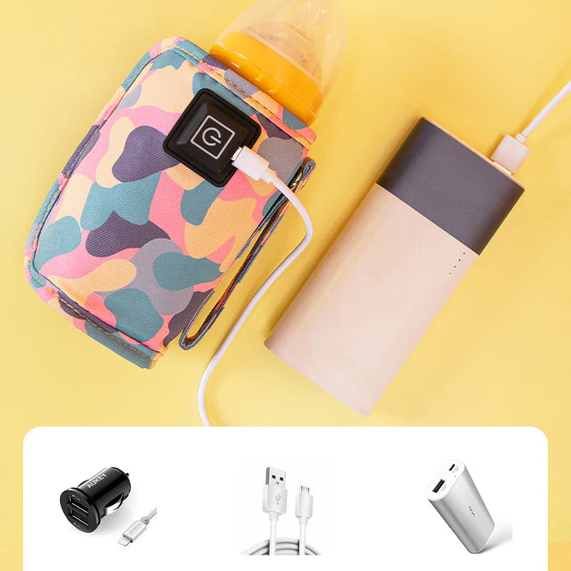 Calientaleche USB portátil - Calienta la leche donde quieras - Práctico y eficiente