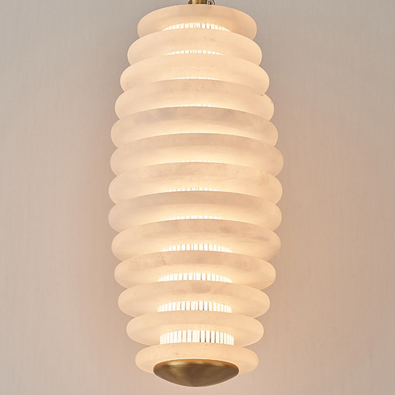Scandinavian Round LED Pendant Light with Copper Finish