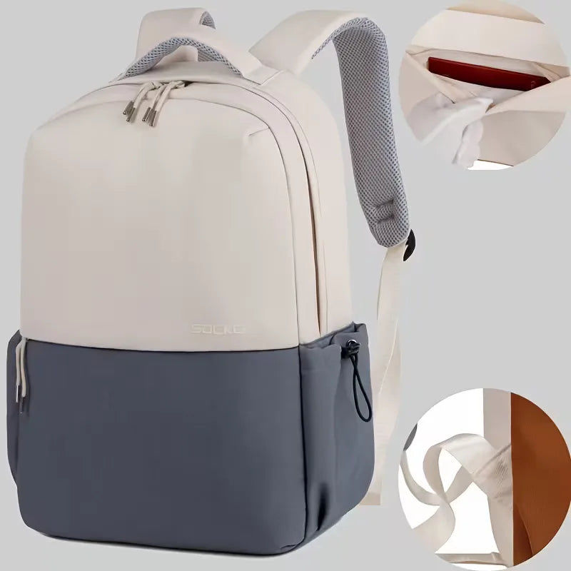 Sac à dos bicolore avec bretelles réglables