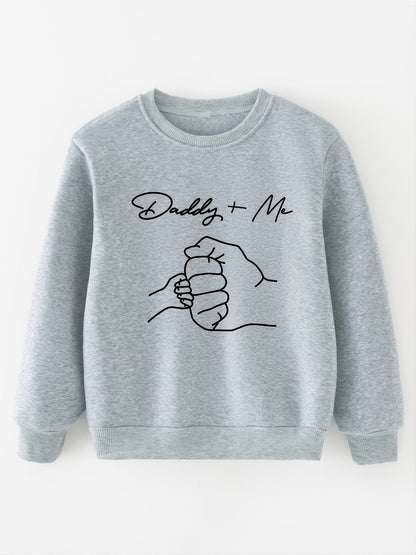 Boys' Casual Sweater with Long Sleeves and Graphic Pattern - Leandro