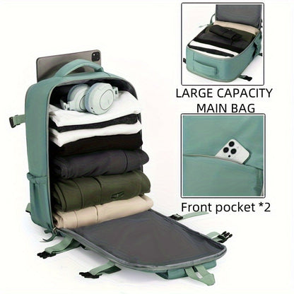 Mochila de viaje con apertura de 180° y compartimento para zapatos
