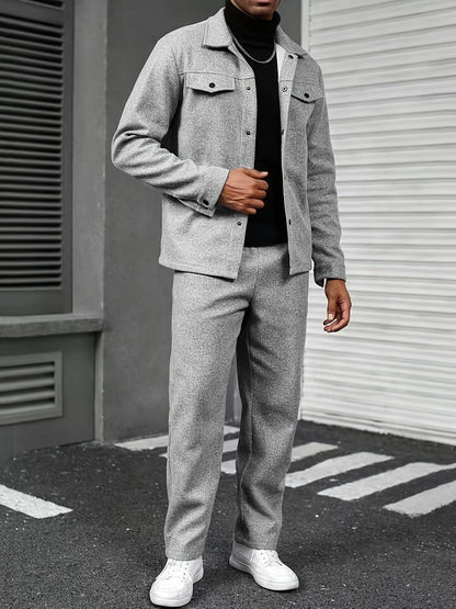 Modern Two-Piece Men's Set – Comfort and Casual Elegance