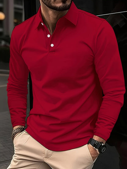 Men's Long Sleeve Polo - Théo
