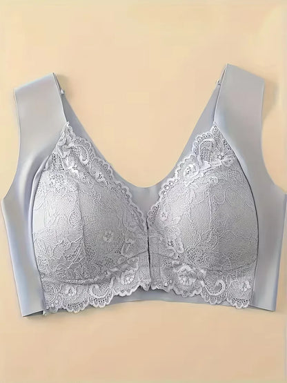 Lace Bra with Front Closure