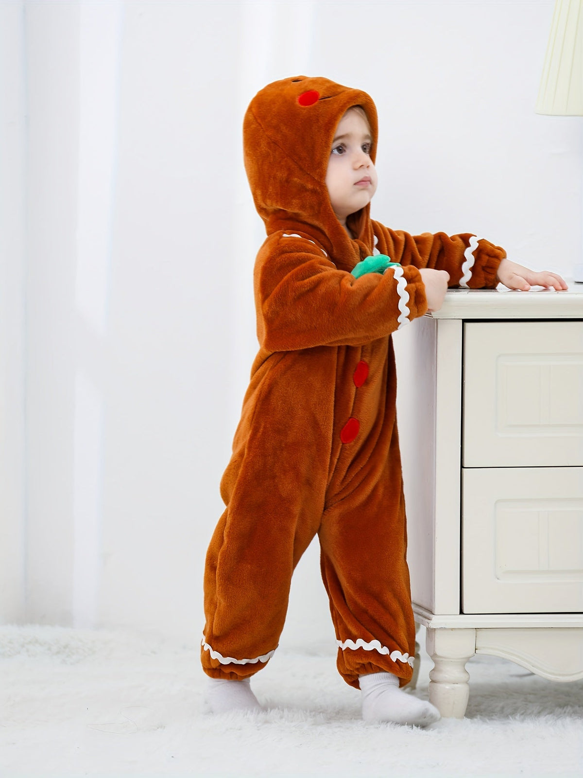 Gingerbread Man Baby Grow for Children - For Festive Coziness