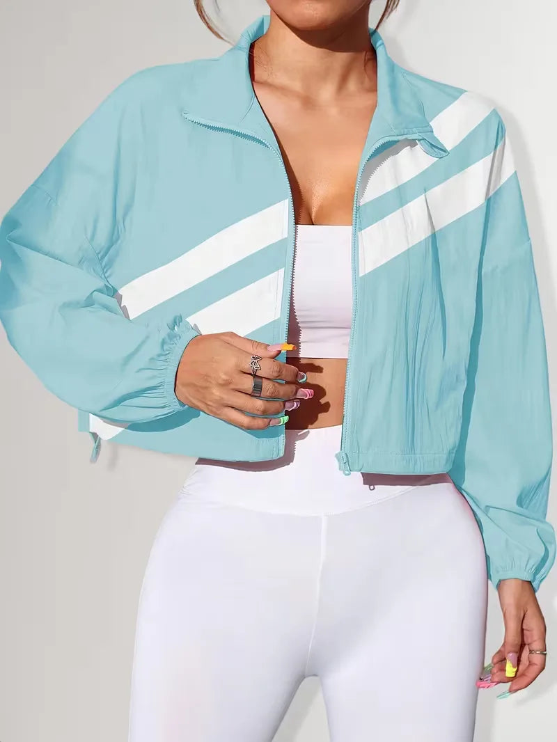 Veste de survêtement avec poignets élastiques