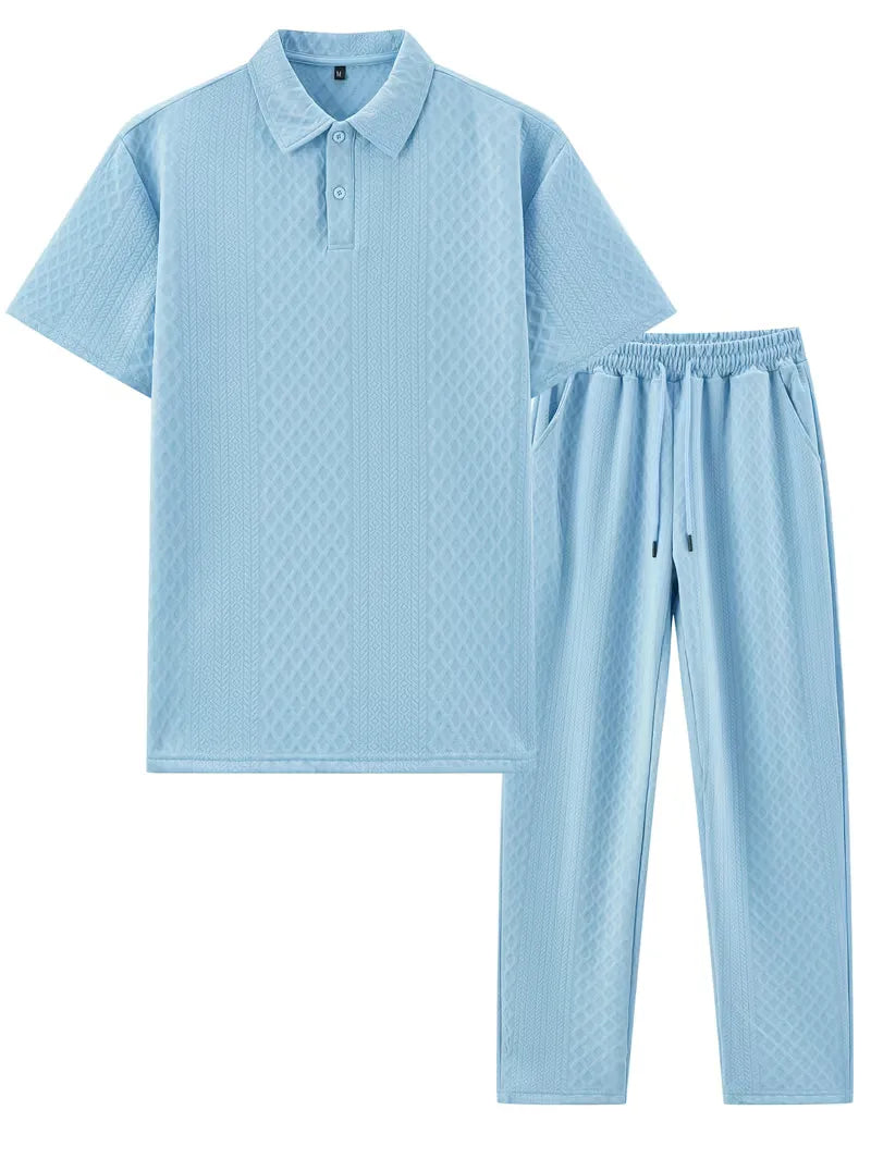 Lounge set with polo and trousers