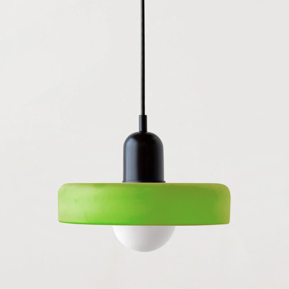 ColorLoop-Pendelleuchte – Künstlerische Hängelampe im Bauhaus-Stil mit warmem Licht
