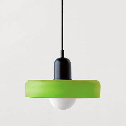 ColorLoop-Pendelleuchte – Künstlerische Hängelampe im Bauhaus-Stil mit warmem Licht
