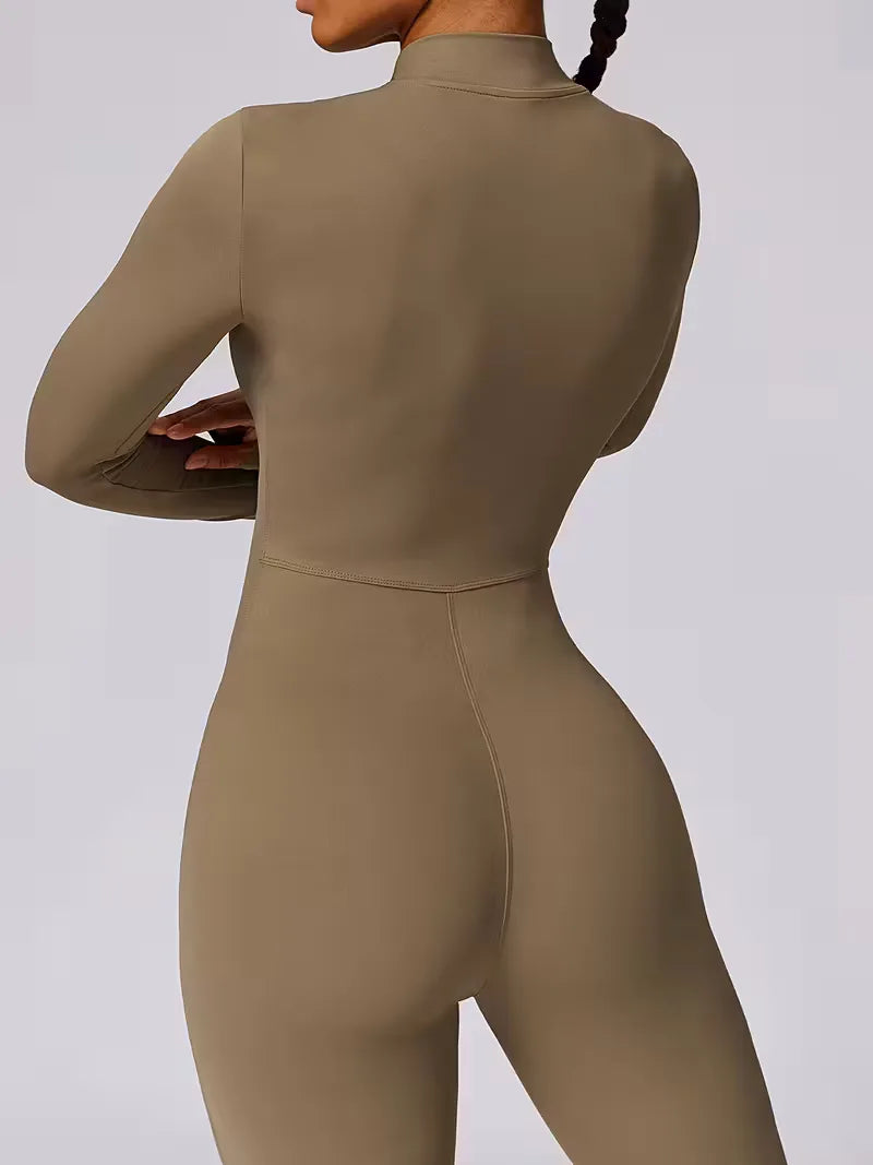 Jumpsuit with Mock Neckline