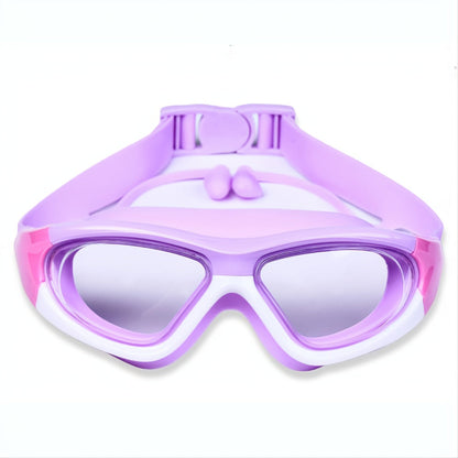 Occhialini da nuoto per bambini con montatura ampia - comodi e antiappannamento, per divertirsi in acqua