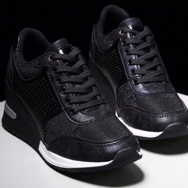 Sneakers da donna con zeppa rialzata e plateau - Esmer
