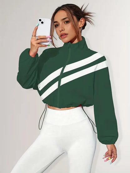 Veste de survêtement avec poignets élastiques