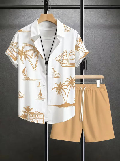 Ensemble avec imprimé tropical