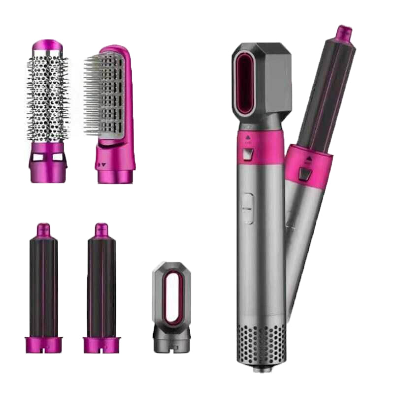 Professional high-power curling iron with various attachments
