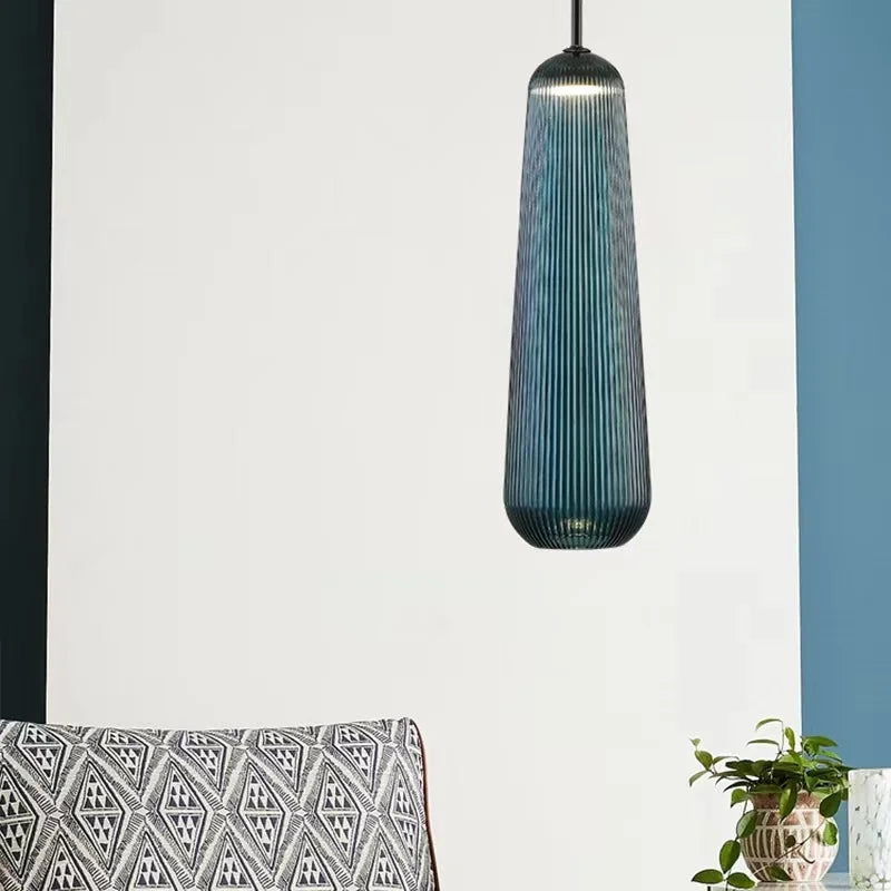 Modern Fusion Pendant Light with LED and Chrome